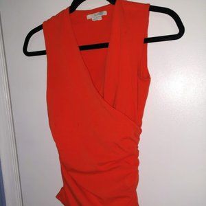 Boden faux wrap sleeveless top, size 4, EUC